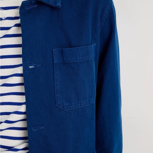 Alex Mill Britt recycled denim jacket in red, XS - Picture 5 of 7